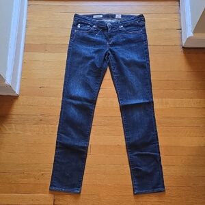 AG Adriano Goldschmied Women's Straight Leg Jeans - Dark Blue